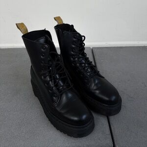 Dr. Martens Black Vegan Leather Boots
